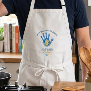 Best Dad Hands Down Official Grill Master Gift Adult Apron