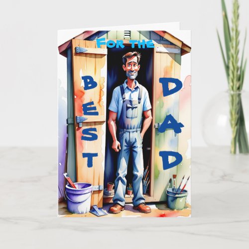 Best Dad Handyman Tool Shed Happy Birthday