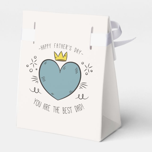Best Dad Happy Father's Day | Favor Box (Back Side)