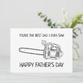 Best Dad Happy Father's Day Funny Flat Card (Standing Front)