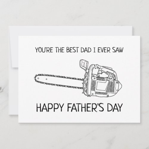 Best Dad Happy Fathers Day Funny Flat Card