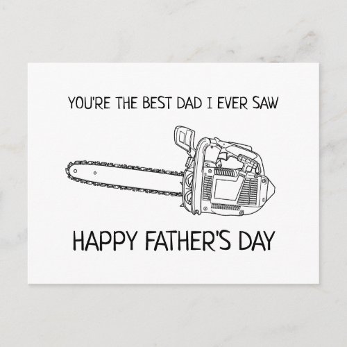 Best Dad Happy Fathers Day Funny Postcard