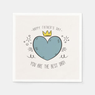 Best Dad Happy Father's Day Napkin