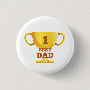 Best Dad Happy Father's Day   Pin Button