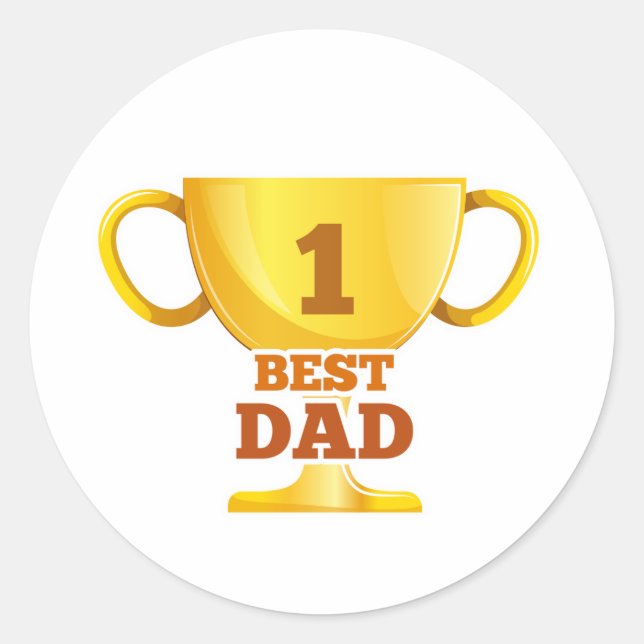 Best Dad Happy Father's Day | Sticker (Front)