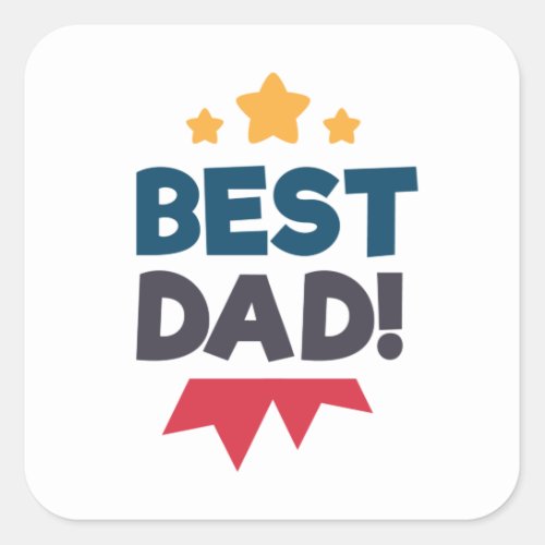 Best Dad Happy Fathers Day  Sticker