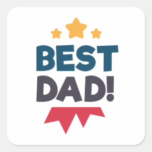 Best Dad Happy Father's Day Sticker