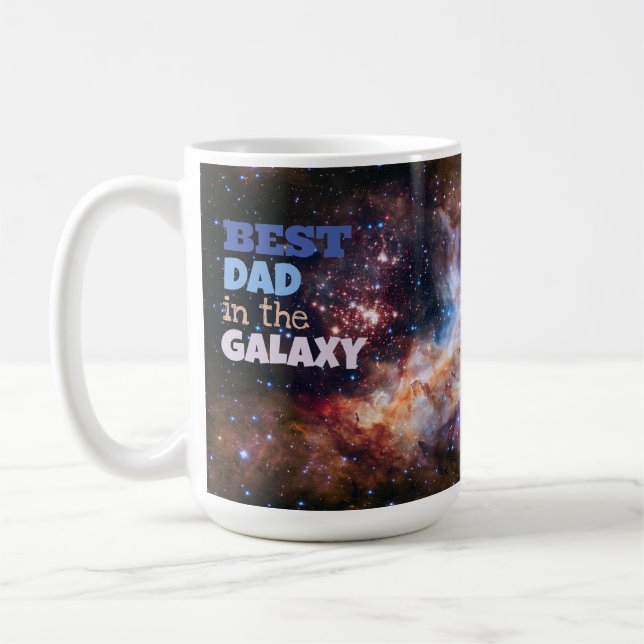Best Dad in the Galaxy Father Gift Mug (Left)