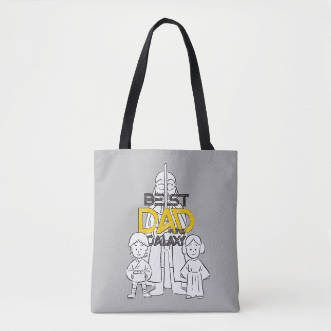Best Dad in the Galaxy Tote Bag (Front)
