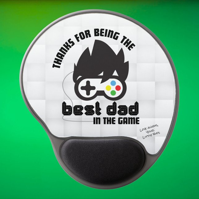 Best Dad in the Game Gift Mouse Pad for Gamer Dads (Best Dad in the Game Mouse Pad for Father's  & Step Dad's Who Game)