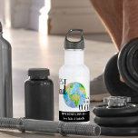 Best Dad in the Whole Wide World Father's Day Stainless Steel Water Bottle<br><div class="desc">Father's Day water bottle for the best dad in the whole wide world. This cute, personalized design has a watercolor illustration of the planet and is hand lettered with "best dad in the whole wide world". The personalized wording is fully editable and currently reads Happy Father's Day [year] love [children's...</div>