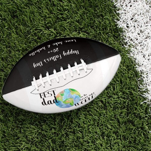 Best Dad in the Whole Wide World Personalized Football