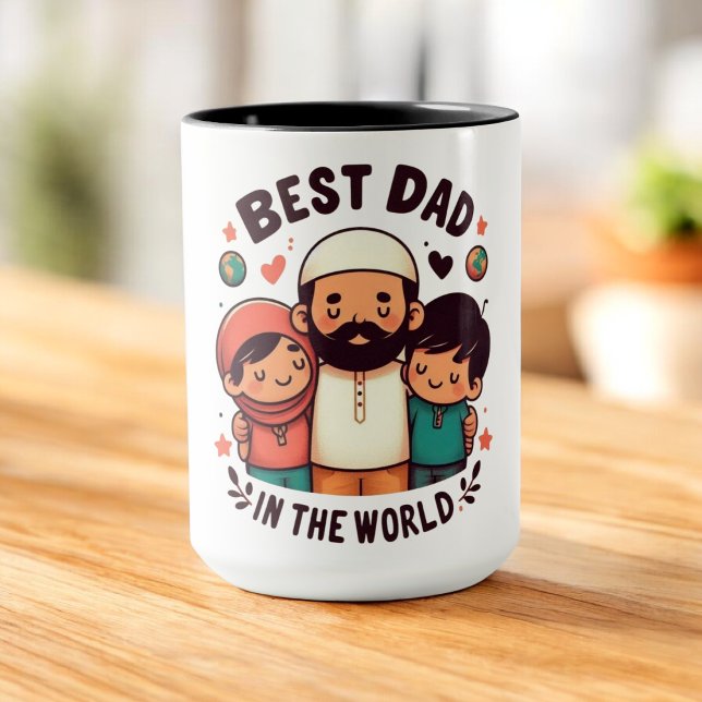 Best Dad in the World - Loving Muslim Father Mug (Creator Uploaded)
