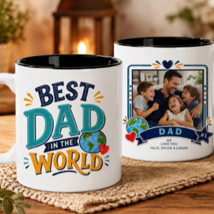 Best Dad in the World Photo Mug