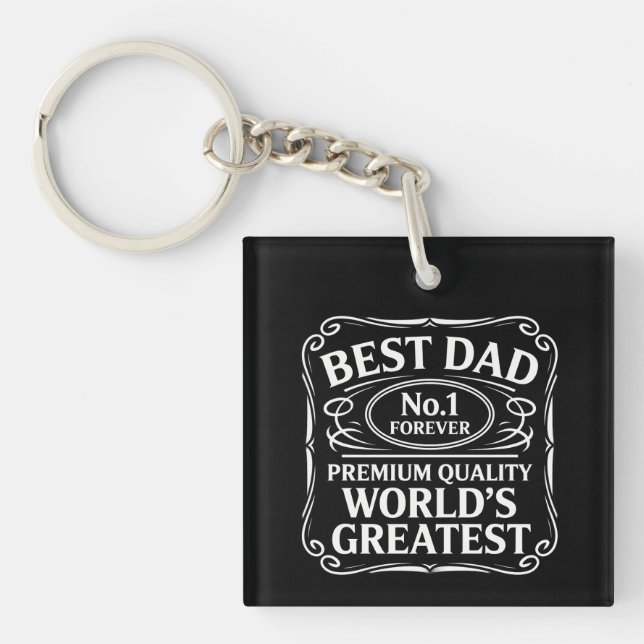 Best Dad Keychain (Front)