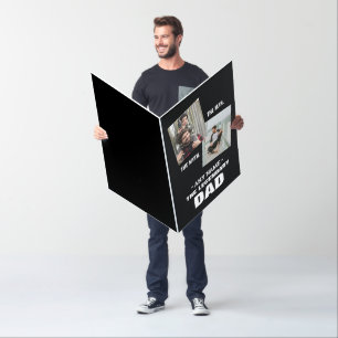 Best Dad Man Myth Legend Personalized Photo Huge Card
