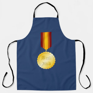 Best Dad Medal Brooch Father’s Day Apron
