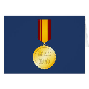 Best Dad Medal Brooch Father’s Day Cards
