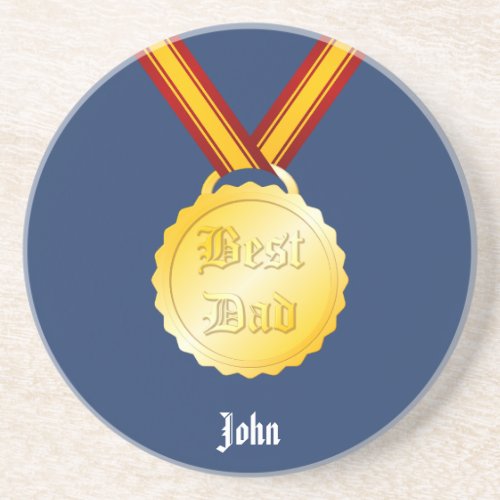 Best Dad Medal Coaster