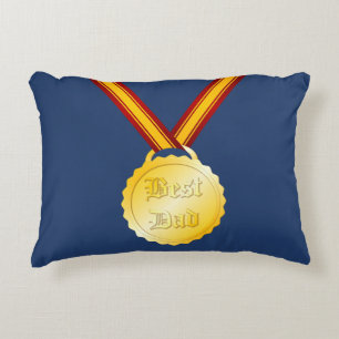 Best Dad Medal Father’s Day Accent Pillow