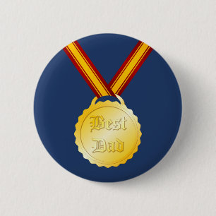 Best Dad Medal Father’s Day Button