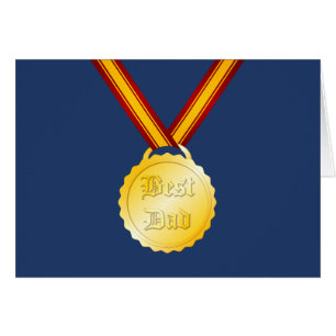 Best Dad Medal Father’s Day Cards