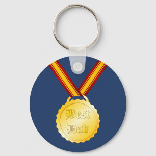 Best Dad Medal Father’s Day Keychain