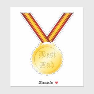 Best Dad Medal Father’s Day Sticker