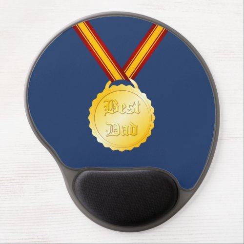 Best Dad Medal Gel Mouse Pad