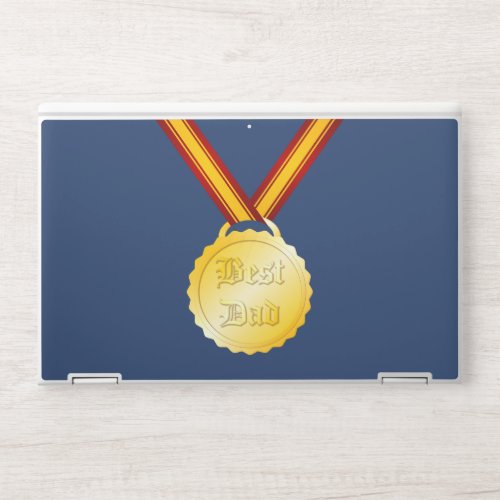 Best Dad Medal HP Laptop Skin