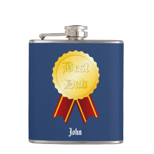 Best Dad Medal Ribbon Father’s Day Flask