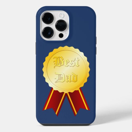 Best Dad Medal Ribbon iPhone 14 Pro Max Case