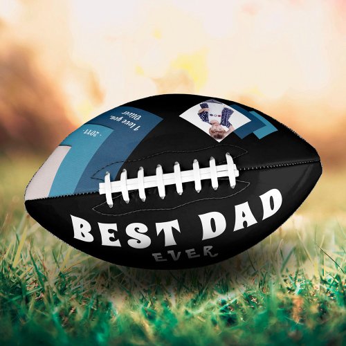 Best Dad Modern Geometrical Photo Fathers Day  Football