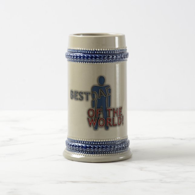 BEST DAD OF THE WORLD BEER STEIN (Center)