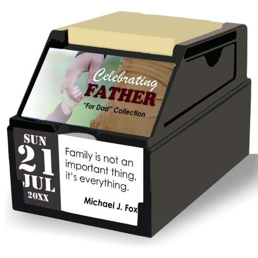 Best Dad Organizer & Inspirational Quote Calendar  (Front Right)