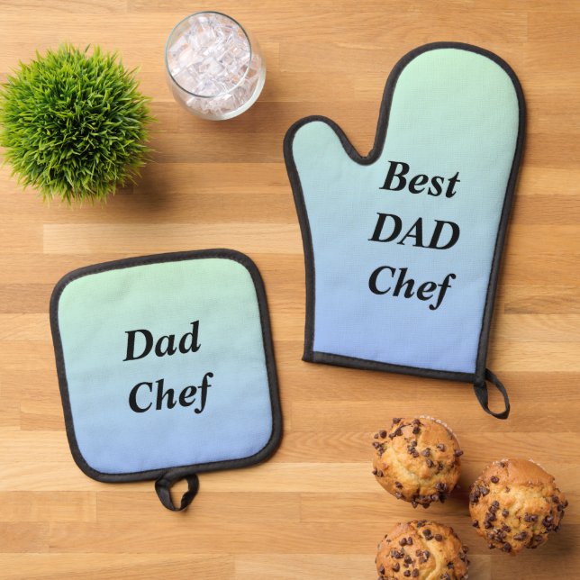 Best dad oven mitts mitt & pot holder set (Top Down)