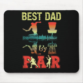 Best Dad Par Discgolf Discgolfer Frisbee Golfing Mouse Pad