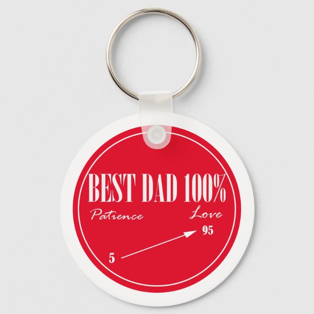 Best Dad Patience Love Arrow Keychain (Front)