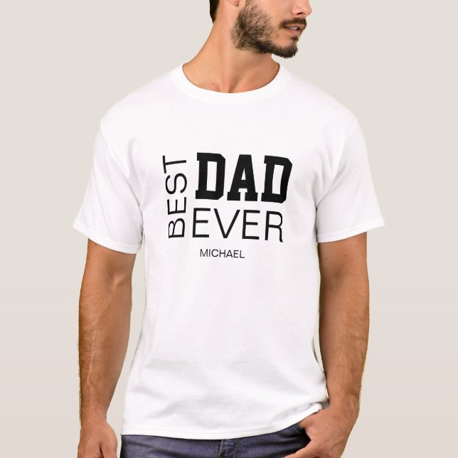Best Dad Personalized T-Shirt (Front)