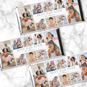 Best Dad Photo Collage Hershey Bar Favors