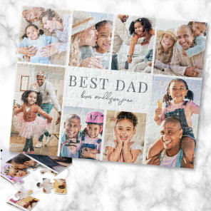 Best Dad Photo Collage Jigsaw Puzzle