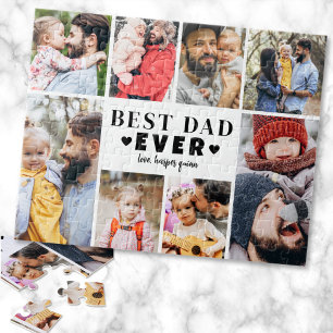 Best Dad Photo Collage Jigsaw Puzzle
