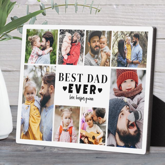 Best Dad Photo Collage Plaque (Best Dad Photo Collage plaque)