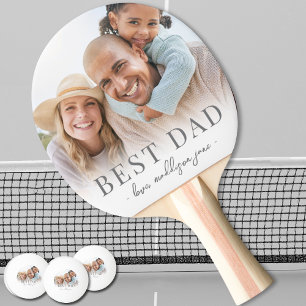 Best Dad Photo Father Ping Pong Paddle