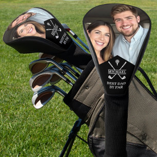 Best Dad Photo Father's Day Black Golf Head Cover