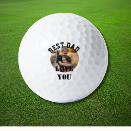 Best Dad Photo Fathers Day Personalizable Golf Balls
