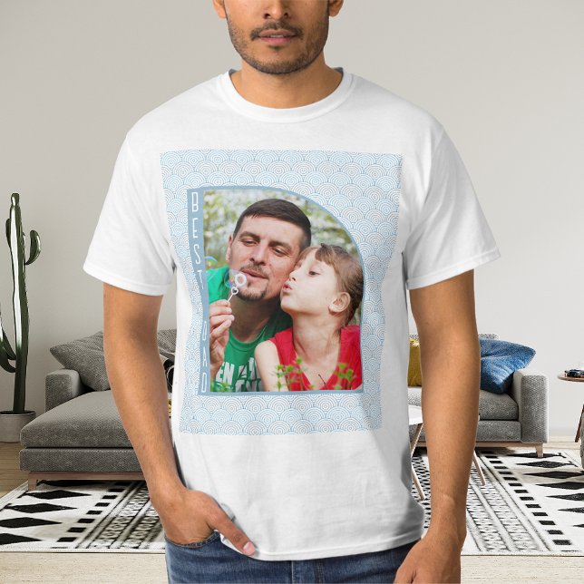 Best Dad Photo Half Arch T-Shirt (Creator Uploaded)