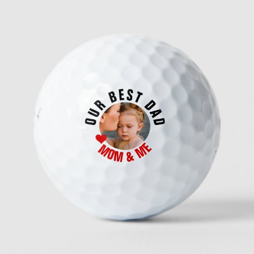 Best Dad Photo Personalize Golf Balls