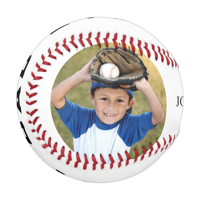 Best Dad Photo Personalized Baseball (Back Right)