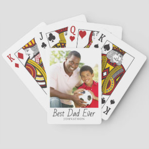 Best Dad Photo Personalized Poker Cards